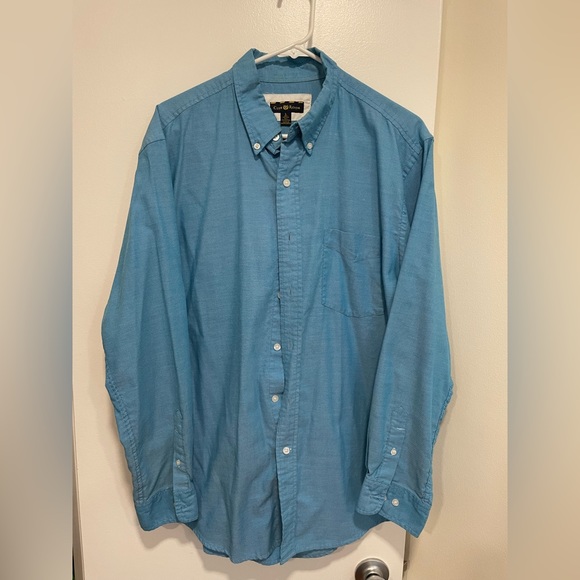Club Room button down shirt in blue - Picture 2 of 2